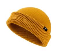 Comhats XL/XXL Fisherman Beanie Trawler Beanie Herren Damen Wintermuetze Strickmuetze Winter Senfgelb XL/XXL