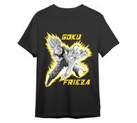 Comic Studio | Dragon Ball Z T-Shirt | Offizielles Artikel | Goku & Frieza | Unisex | Schwarz | S