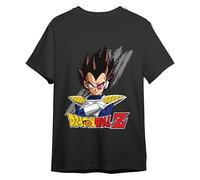 Comic Studio | Dragon Ball Z T-Shirt | Offizielles Artikel | Vegeta | Schwarz | L