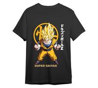 Comic Studio | Goku Super Sayan Dragon Ball Z T-Shirt | Offizielles Artikel | Unisex | Grau | XXL