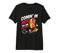 Comin' In Hot (probieren Sie es mit Ketchup) - Hot Dog Glizzy Meme Hotdogs Premium T-Shirt