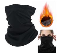 Comioke Schlauchschal Winddicht, Winter Loop Schal, Einheitsgröße Schlauchschal Halstuch, Multifunktionstuch Windabweisend Halswärmer für Outdoor Sport Radsport Laufen Ski Motorrad(Schwarz)