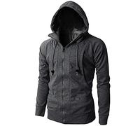 COMIOR Herren Oberteile Kapuzen Jacke Sweatshirt Hoodie Mantel Langarm Reißverschluss Sweater Jacken Sportbekleidung Herbst Winter Bekleidung Outdoor Sport Lässiger Tops