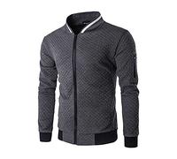 COMIOR Herren Sportbekleidung Wintermantel Kapuzenjacke Männer Windbreaker Sweatjacke Blouson Herbstjacke Fliegerjacke Stehkragen Bomberjacke Windschutz Sweatshirt