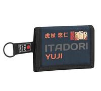 COMIX Anime Geldbörse und Geldbörse 3 Türen, Schwarz, Taglia Unica, Jujutsu Kaisen