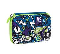 LYON GAMER - Federmäppchen für Schreibwaren mit Reißverschluss aus Metall und Mesh-Details - kleines Federmäppchen für Jungen und Mädchen für Mittel und Grundschulen