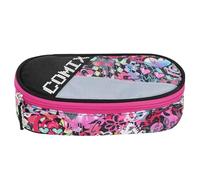 Comix BRIGHT - Federmäppchen für die Schule, ovales Federmäppchen für Kinder und Jugendliche, ideal für die Aufbewahrung von Schreibwaren, mit praktischem Reißverschluss, innen organisiert, 22 x 5 x 7