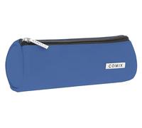 Comix - Federmäppchen für die Schule für Kinder und Jugendliche, leichte und kompakte Tombolino ideal für die Aufbewahrung von Schreibwaren, mit praktischem Reißverschluss, 22 x 8 x 8 cm, Kobalt,