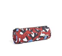 Comix - Federmäppchen für Schreibwaren, mit Reißverschluss aus Metall, personalisierbar, kleines Federmäppchen für Jungen und Mädchen, 22 x 9 HX7,5 cm, Mehrfarbig, Taglia Unica, Casual