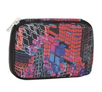 COMIX Flash Federmäppchen Maxi Zip, Cube Wave, Casual