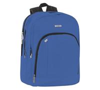 COMIX - Rucksack für Schule, Universität, Arbeit, mit Reißverschluss und gepolsterten Schultergurten, Kobalt 2, 32x43x23, Casual