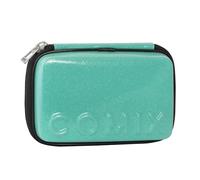 Comix - Schul-Federmäppchen, Maxi Zip Federmäppchen für Kinder und Jungen, mit Schreibwarenset, Hartschale mit Maxi-Logo in Relief und Reißverschluss aus Metall, 21 x 14,5 x 6,5 cm, Türkis, türkis,