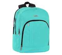 COMIX - Schulrucksack für Kinder und Jugendliche mit gepolstertem und verstärktem Rücken, verstellbaren Schultergurten und Reißverschlüssen, Teal, Taglia unica, Casual