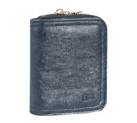 Comix Studs - Geldbörse, aus weichem Kunstleder, 10 Kartenfächer, Banknotenhalter, Verschluss mit Knopf, Metallwaren mit glänzendem Gold-Finish, in Geschenkbox, 9,5 x 12 x 4 cm - Blau, blau, cm