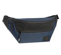 Comix U Gürteltasche, mit Hauptfach, 2 flachen Taschen auf der Vorder- und Rückseite, praktische Reißverschlüsse und Verstellbarer Gürtel aus Band, 29 x 15 x 8 cm, Schwarz, blau, 29x15x8 cm, Casual