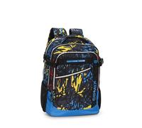 Comix WBS Rucksack für Mittelschule, Grundschule und Oberschule, 2 Hauptfächer, 2 Fronttaschen, gepolsterter Rücken, gepolsterte und verstellbare Schultergurte, gepolsterter Tragegriff, 32 x 44,5 x 20