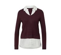 Comma 2-in1-Pullover in Layering-Optik Bordeaux 42