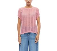 Poncho aus Viskosemix mit Glitzergarn pink M