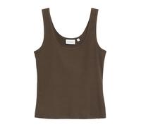 comma - Ärmelloses Basic-Top braun - Gr. - 34
