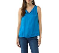 Comma Ärmelloses Shirt aus Viskosemix mit Tunika-Ausschnitt