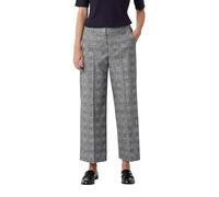 Comma Anzughose Straight Fit mit Bügelfalten, Graphit, Größe 36