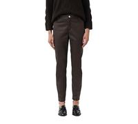 COMMA Hose in Lederoptik braun | 44