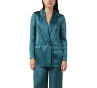 Comma Antaillierter Blazer aus Crinkle-Satin