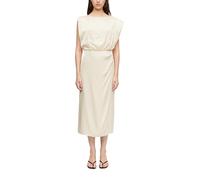 Comma Asymmetrisches Satinkleid mit Drapierung
