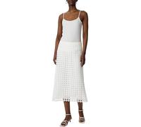 comma Ausgestellter Midirock aus Spitze weiß 38