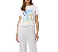 Comma Baumwollshirt mit Front- und Rückenprint