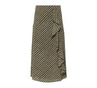 Bedruckter Chiffonrock in Midilänge mit Volant 40 olive 2176692.79A1.40