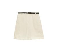 comma - Bermuda-Shorts mit Gürtel beige - Gr. - 36