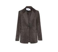 Jackenblazer COMMA, Damen, Gr. 42, braun, Web, Obermaterial: 85% Polyester, 13% Polyamid, 2% Elasthan. Futter: 100% Polyester, hüftbedeckend, 1-Knopf-Manschette, Blazer, Cordblazer, Pattentaschen, mit