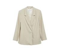 COMMA Regular Fit Blazer mit Reverskragen in Sand, Größe 46