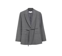 comma - Blazer mit Bindegürtel grau - Gr. - 40