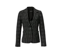 Jackenblazer COMMA Gr. 46, grau (grey, black) Damen Blazer (87766267-46) grey, black