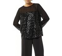 Comma Blouse Black Größe: 40 | Blusen Outlet | Damen | Schwarz