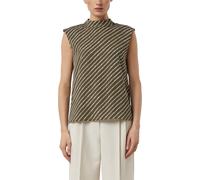 Chiffon-Bluse mit subtilem Schulterpolster 46 weiß|olive 2176682.79A1.46