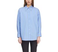 Comma Bluse Oversize aus Popeline Blau Größe 40
