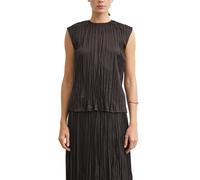 comma - Plissee-Bluse braun - Gr. - 44