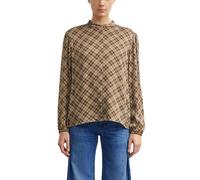 Comma Print-Bluse aus 100% Viskose Braun Größe 46
