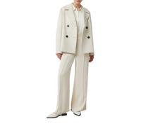 Comma Hemdbluse aus Satin creme Größe 38