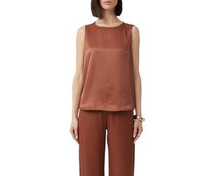 Comma Blouses Dark Brown Größe: 46 | Tanktops Outlet | Damen | Braun