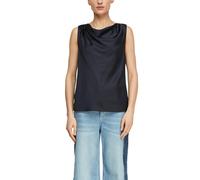 Comma Satin-Wasserfall-Top