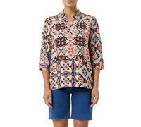 Bluse orange|mehrfarbig 36