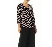 comma Crêpe-Bluse mit kurzen Ballonärmeln perlmuttrosa 34