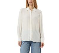 comma Relaxed Fit Hemdbluse aus reiner Viskose in Offwhite, Größe 46