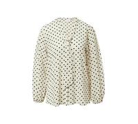 comma Schluppenbluse mit überschnittenen Schultern in Offwhite, Größe 40