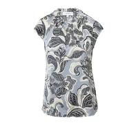 comma - Bluse blau|weiß|schwarz - Gr. - 44