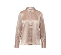 comma Hemdbluse mit verdeckter Knopfleiste in Taupe, Größe 34